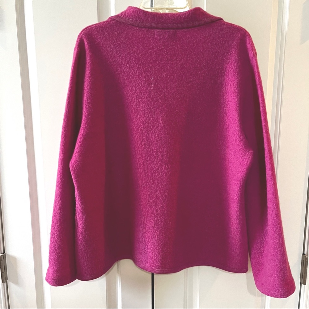 Appleseed’s Pink 100% Wool Blazer Jacket - Picture 2 of 4